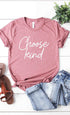 Choose Kind graphic tee PLUS Heather Mauve XXL by Kissed Apparel | Fleurcouture
