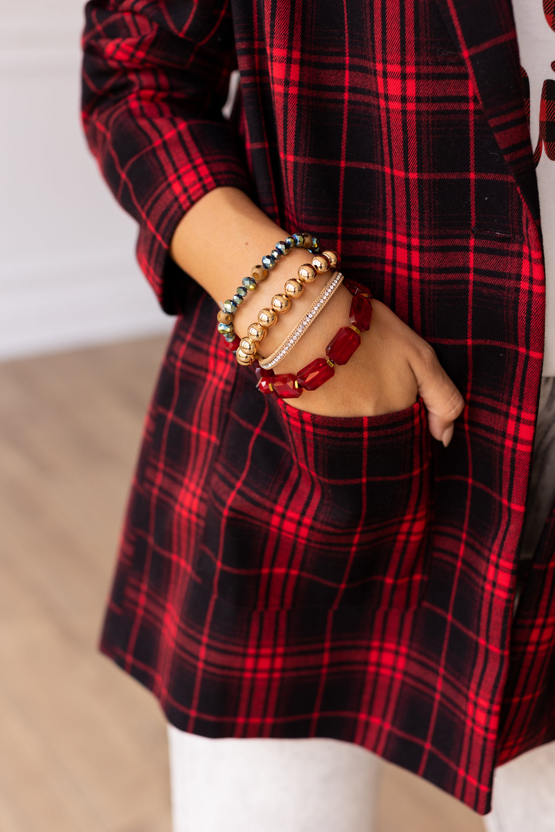 Christmas Babe Four Strand Bracelet Multi One Size Bracelet by Grace & Emma | Fleurcouture