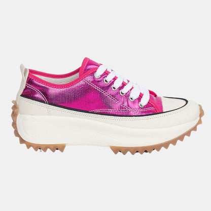 Chunky Lace up Sneakers Fuchsia 6 SNEAKERS by MODAPASSO | Fleurcouture