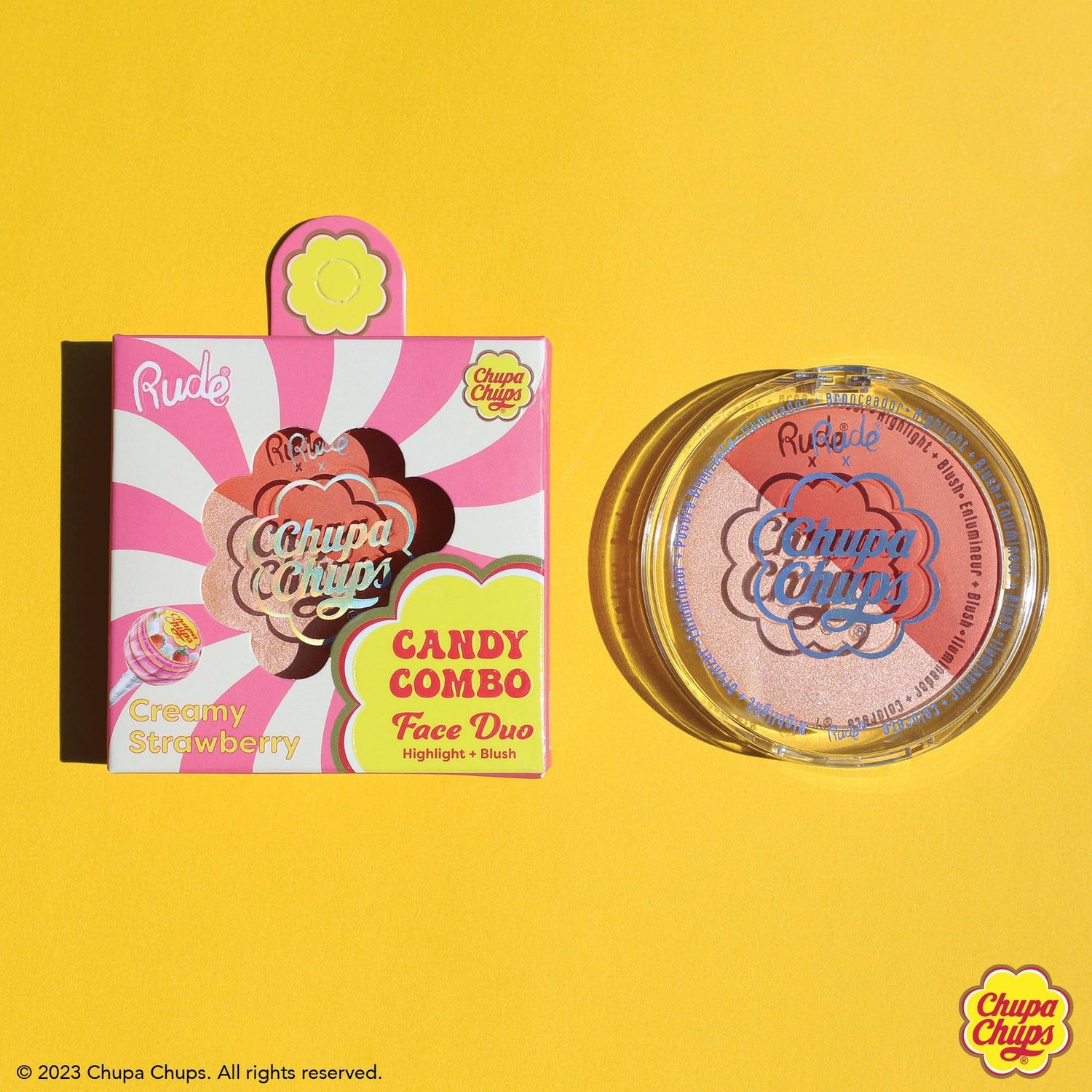 Chupa Chups Candy Combo Face Duo Highlighter by Rude Cosmetics | Fleurcouture