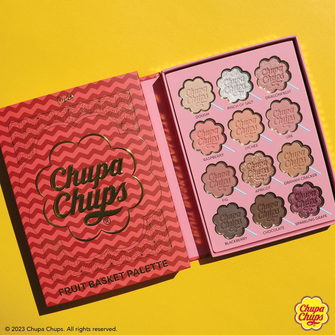 Chupa Chups Fruit Basket 12 Color Palette Eyeshadow Palette by Rude Cosmetics | Fleurcouture