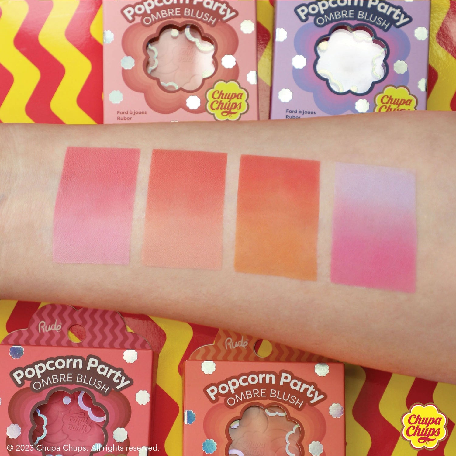 Chupa Chups Popcorn Party Ombre Blush Blush by Rude Cosmetics | Fleurcouture