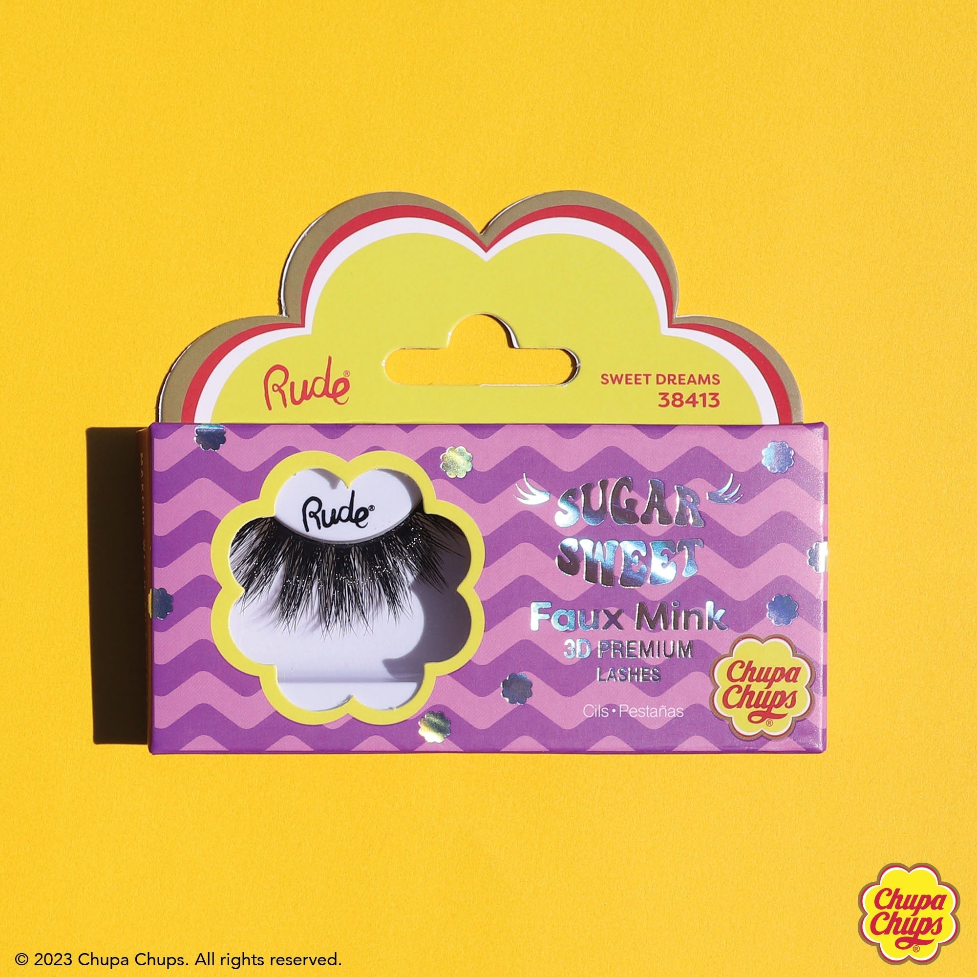 Chupa Chups Sugar Sweet Faux Mink Lashes False Eyelashes by Rude Cosmetics | Fleurcouture