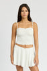 CINCH FRONT CAMI TOP OFF WHITE S by Emory Park | Fleurcouture