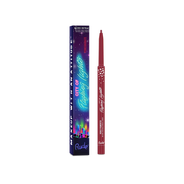 City of Flashing Lights Micro Retractable Liner Pomegranate Eyes by Rude Cosmetics | Fleurcouture