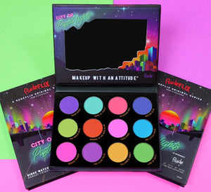 City of Pastel Lights - 12 Pastel Pigment & Eyeshadow Palette Eyeshadow Palette by Rude Cosmetics | Fleurcouture