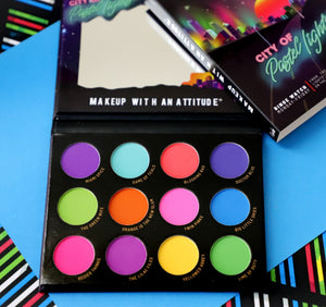 City of Pastel Lights - 12 Pastel Pigment & Eyeshadow Palette Eyeshadow Palette by Rude Cosmetics | Fleurcouture