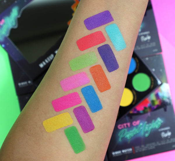 City of Pastel Lights - 12 Pastel Pigment & Eyeshadow Palette Eyeshadow Palette by Rude Cosmetics | Fleurcouture