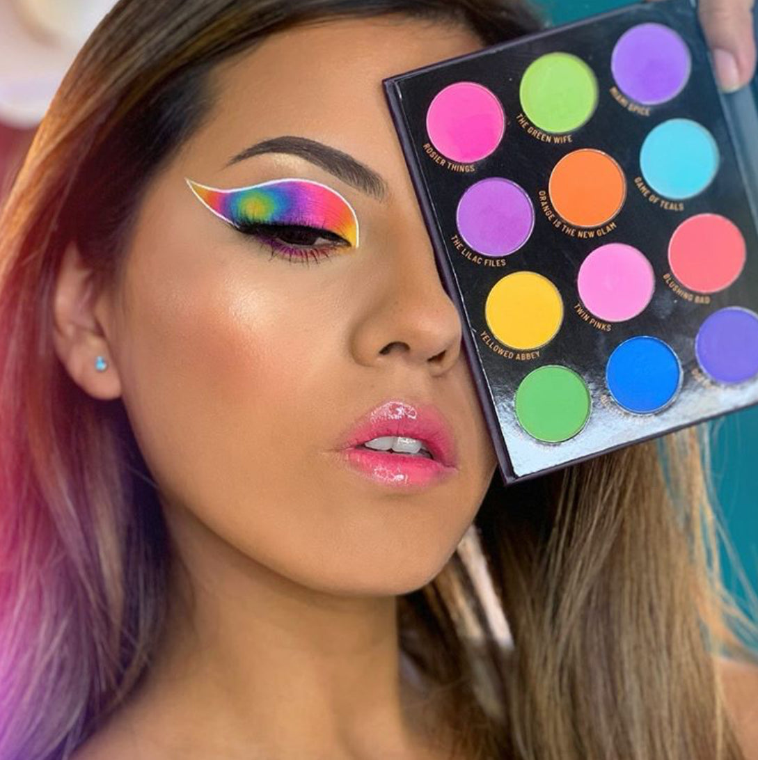 City of Pastel Lights - 12 Pastel Pigment & Eyeshadow Palette Eyeshadow Palette by Rude Cosmetics | Fleurcouture