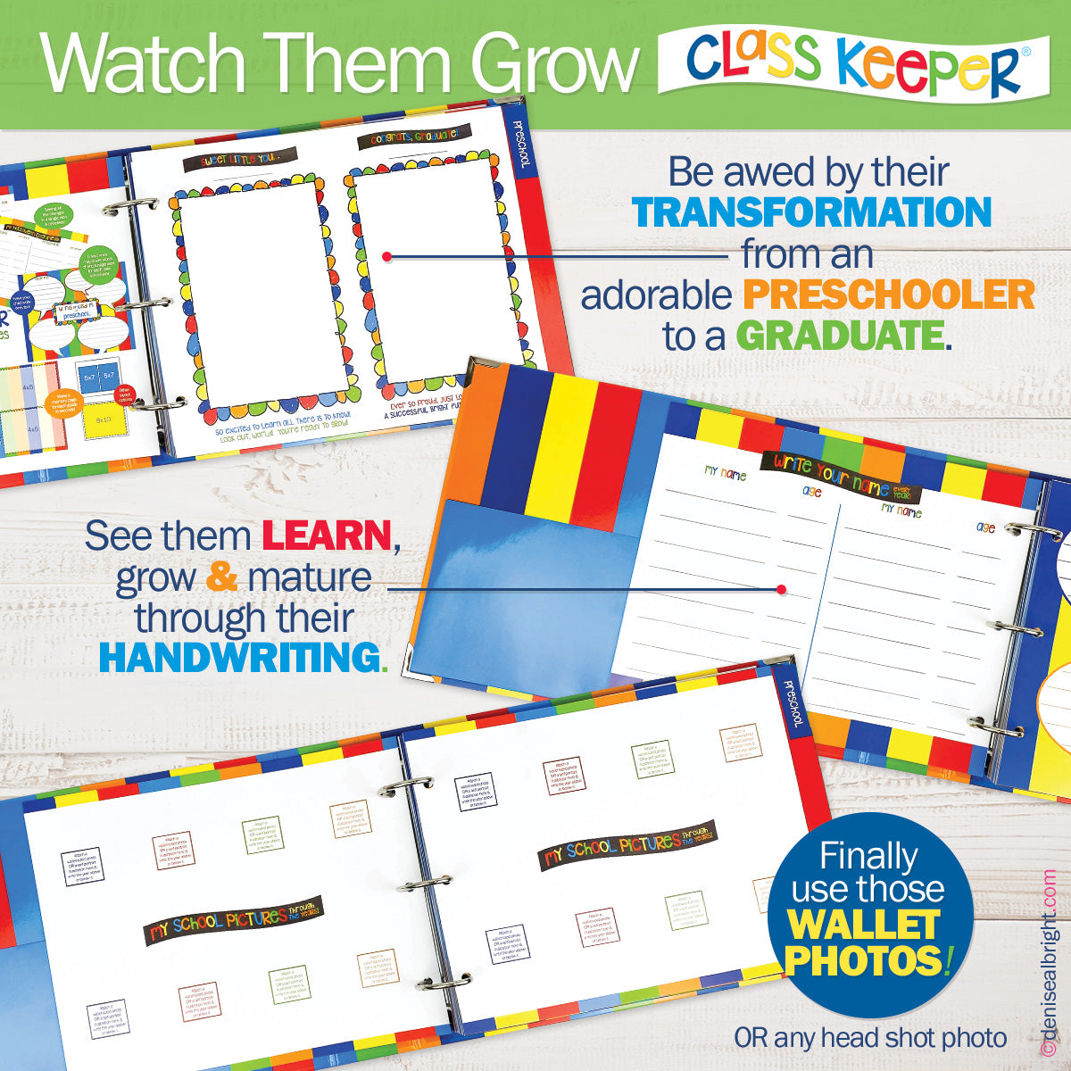 Class Keeper® Easiest School Days Memory Book | (2) Styles Binder by Denise Albright® | Fleurcouture