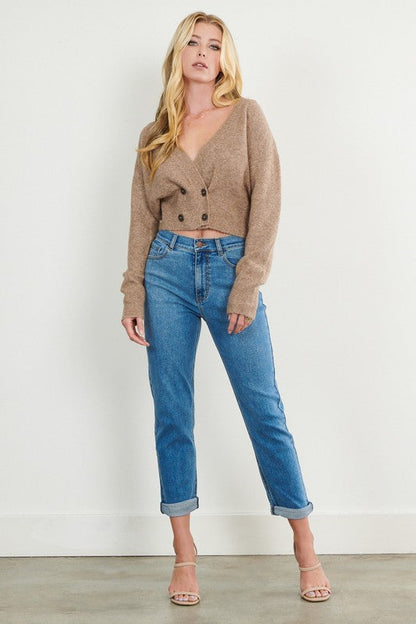 Classic Mom Jeans Medium Stone 1 by Vibrant M.i.U | Fleurcouture