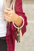 Classic Pearl Key Ring Bracelet Champagne OneSize by Aili&