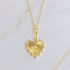 Clip Hanging Initial Heart Necklace B OS by Ellison and Young | Fleurcouture