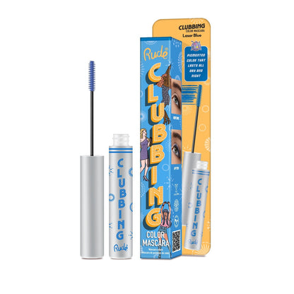 Clubbing Color Mascara Laser Blue Mascara by Rude Cosmetics | Fleurcouture