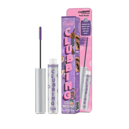 Clubbing Color Mascara Party Purple Mascara by Rude Cosmetics | Fleurcouture