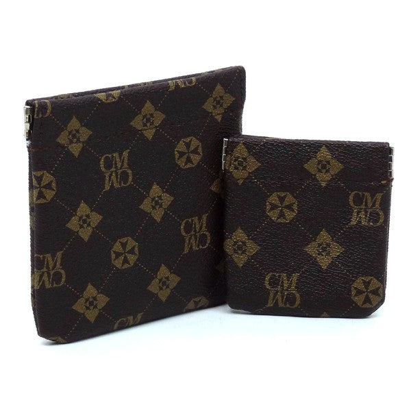 CM Monogram Spring Zip 2-in-1 Coin Purse one by Fashion World | Fleurcouture