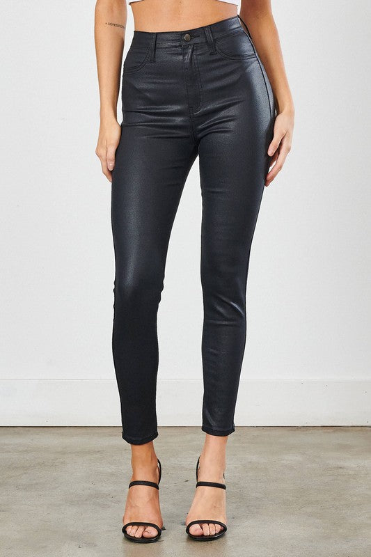 Coated Black Skinny Black 9 Women&