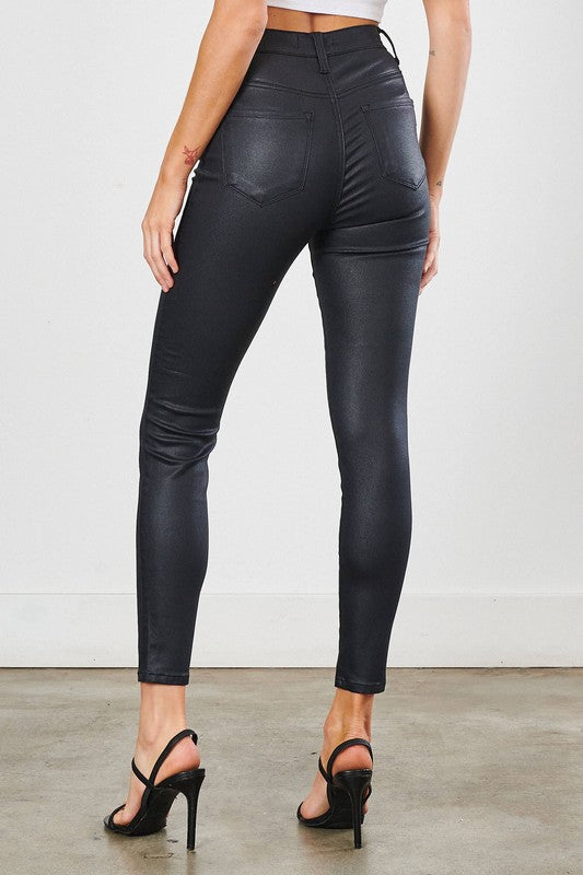 Coated Black Skinny Black 9 Women&