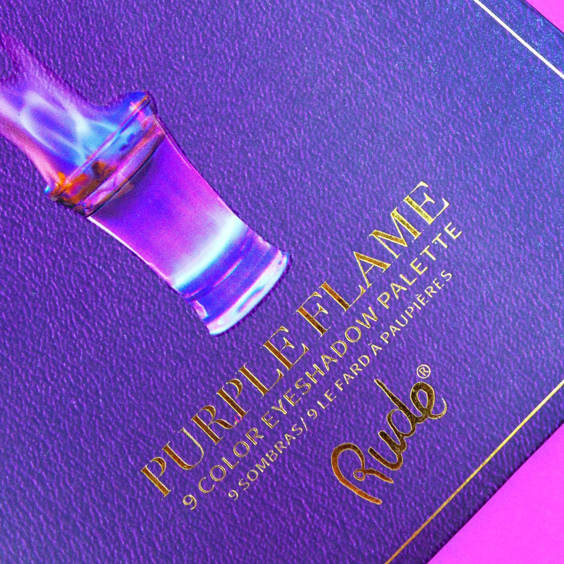 Cocktail Party 9 Eyeshadow Palette - Purple Flame Eyeshadow Palette by Rude Cosmetics | Fleurcouture