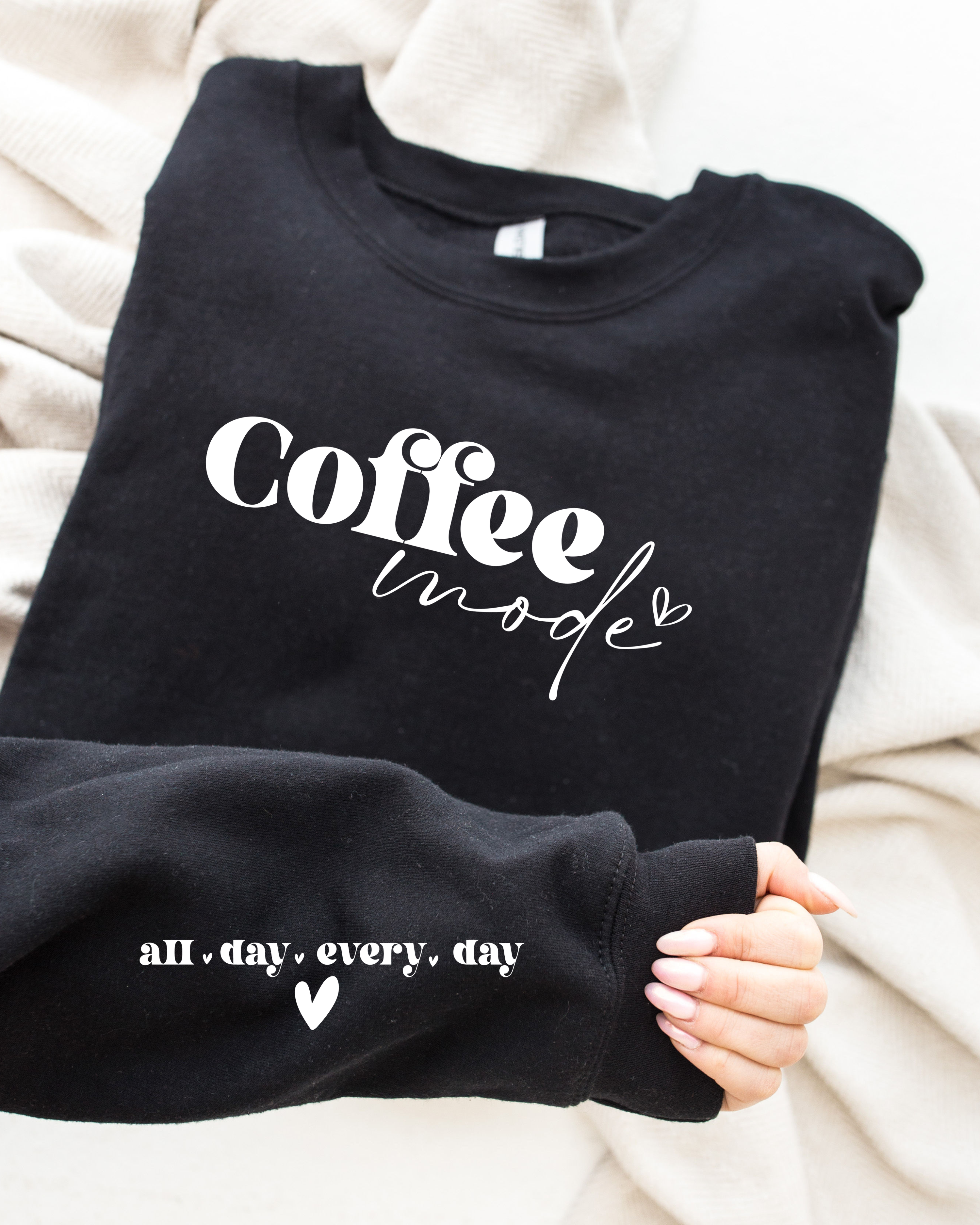 COFFEE MODE SWEATSHIRT by LL | Fleurcouture