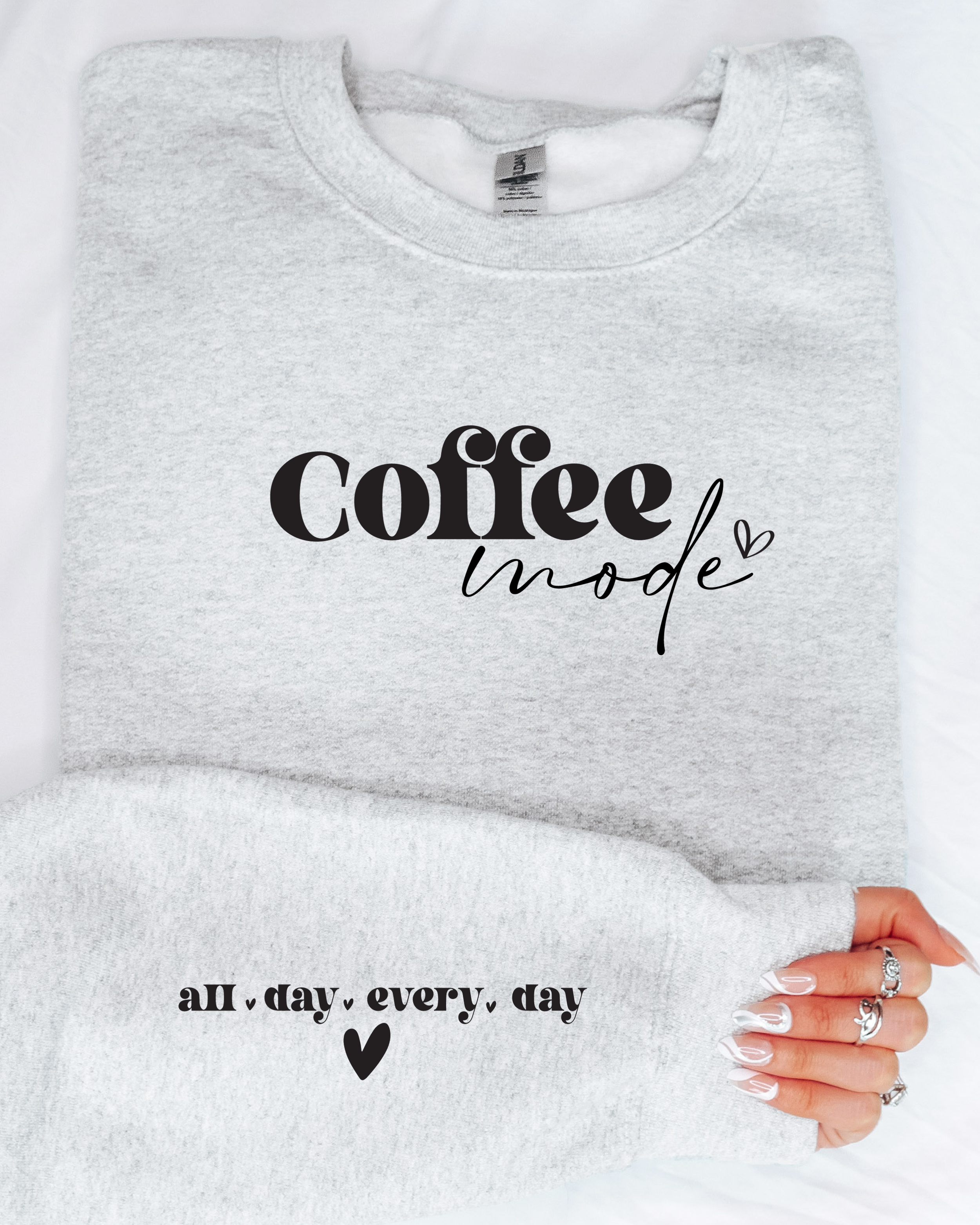 COFFEE MODE SWEATSHIRT by LL | Fleurcouture