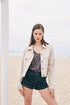 Color Denim Jacket BONE S by Mustard Seed | Fleurcouture