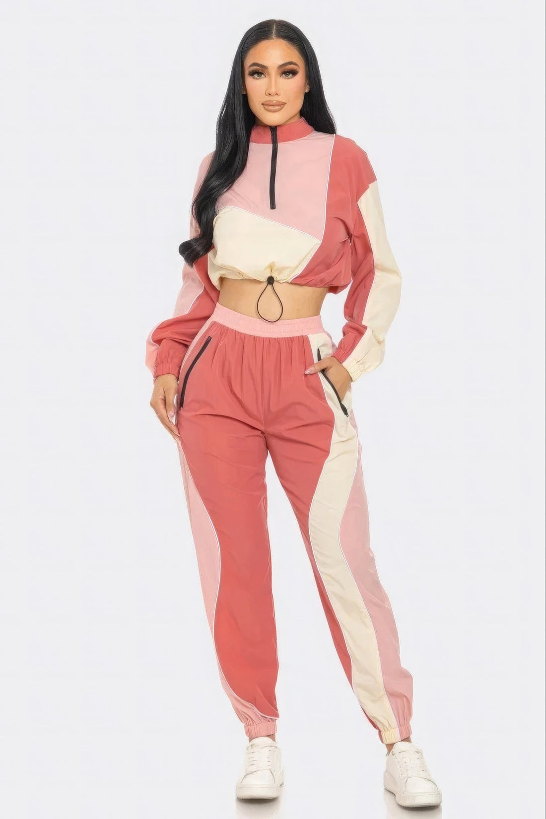 Colorblock Cargo Jogger Set by Fleurcouture | Fleurcouture