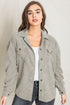 Corduroy boyfriend oversize Jacket Taupe 2X by EG fashion | Fleurcouture