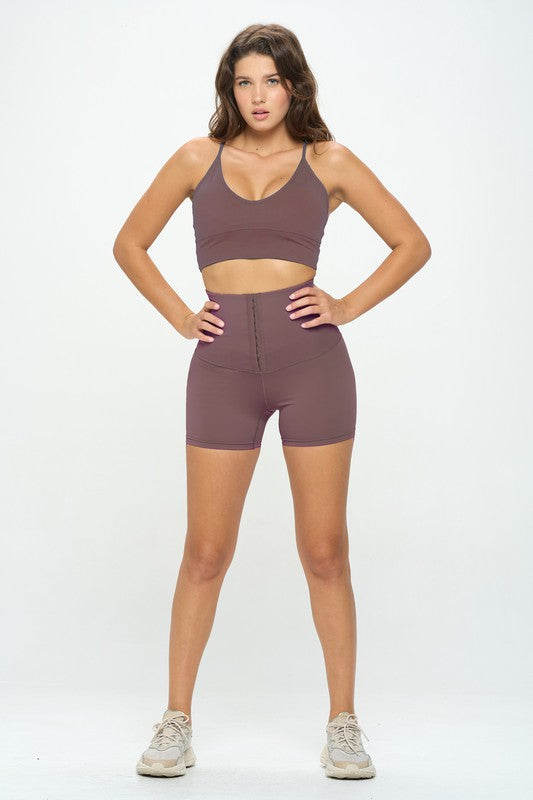 Corset Waist Buttery Soft Shorts Body Shaper by OTOS Active | Fleurcouture