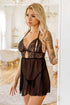 Cosette Lace Babydoll Black 1X by BE WICKED | Fleurcouture