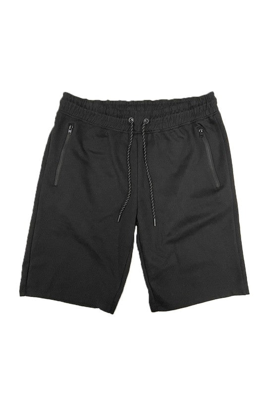 COTTON BLEND LOUNGE SWEAT SHORTS BLACK S Men&