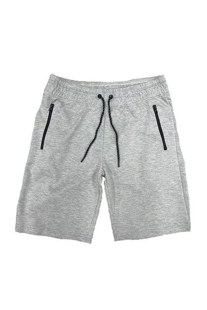 COTTON BLEND LOUNGE SWEAT SHORTS H.GREY S Men&