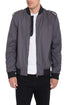 Cotton Casual Bomber Jacket GREY S Men&