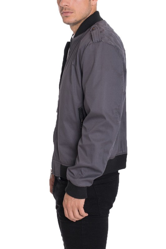 Cotton Casual Bomber Jacket Men&