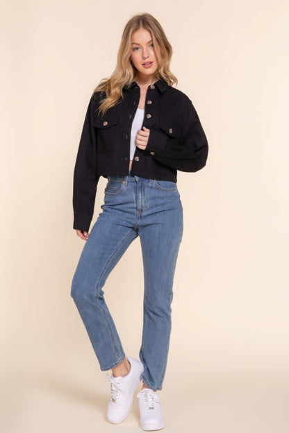 Cotton Twill Short Shacket by Fleurcouture | Fleurcouture