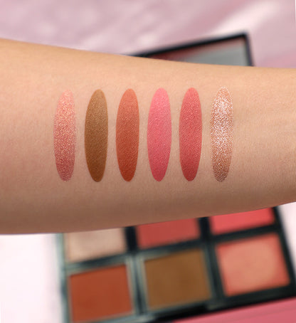 Courageous Blush Palette Face Palettes by Rude Cosmetics | Fleurcouture