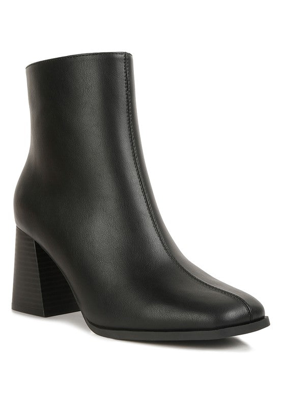 Cox Cut Out Block Heeled Chelsea Boots Black 9 by Rag Company | Fleurcouture