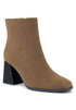 Cox Cut Out Block Heeled Chelsea Boots Tan 5 by Rag Company | Fleurcouture