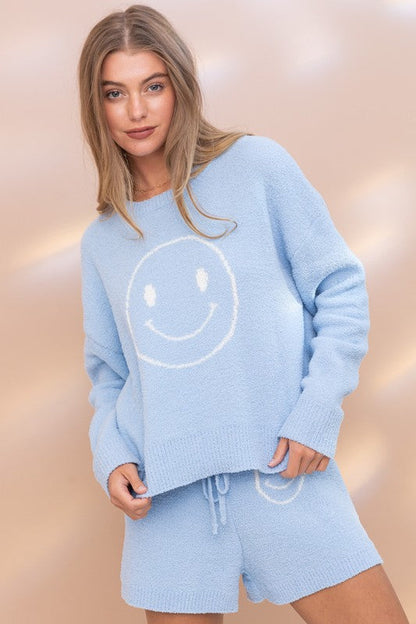 Cozy Soft Top with Shorts Set by Blue B | Fleurcouture