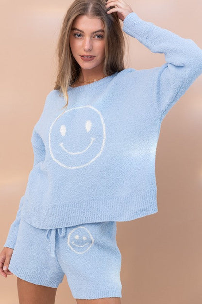 Cozy Soft Top with Shorts Set by Blue B | Fleurcouture