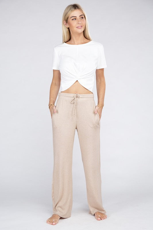 Cozy Terry Lounge Pants by Ambiance Apparel | Fleurcouture