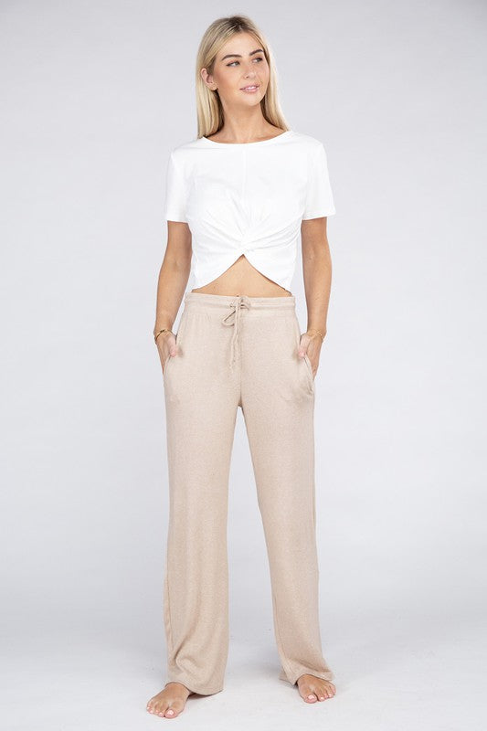 Cozy Terry Lounge Pants by Ambiance Apparel | Fleurcouture