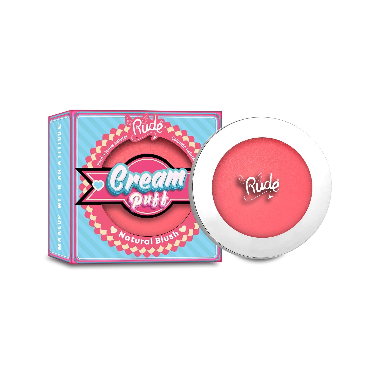 Cream Puff Natural Blush Blush by Rude Cosmetics | Fleurcouture