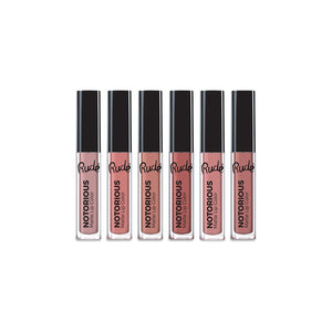 Crime Does Pay Notorious 6 Lip Color Set - Nude Nude Lipstick by Rude Cosmetics | Fleurcouture