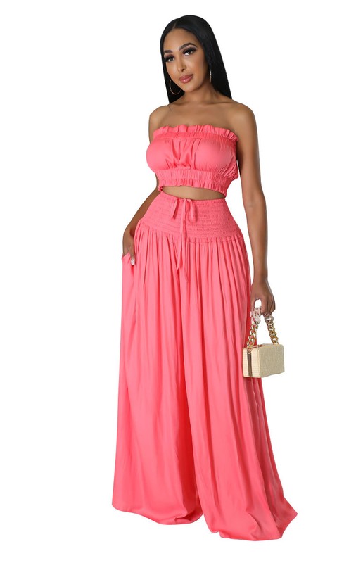 CRISTINA’S TWO PIECE SET PEACH S Women&