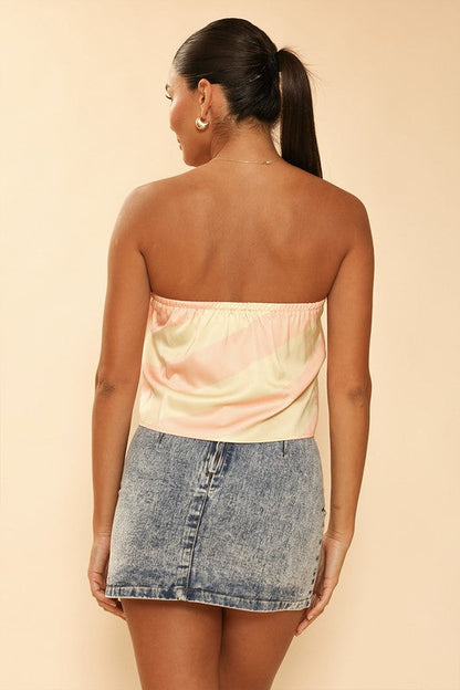 Cropped tube top by Miss Sparkling | Fleurcouture