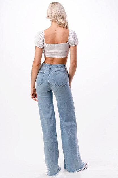 CROSS STRAP CROP TOP by O2 Denim | Fleurcouture