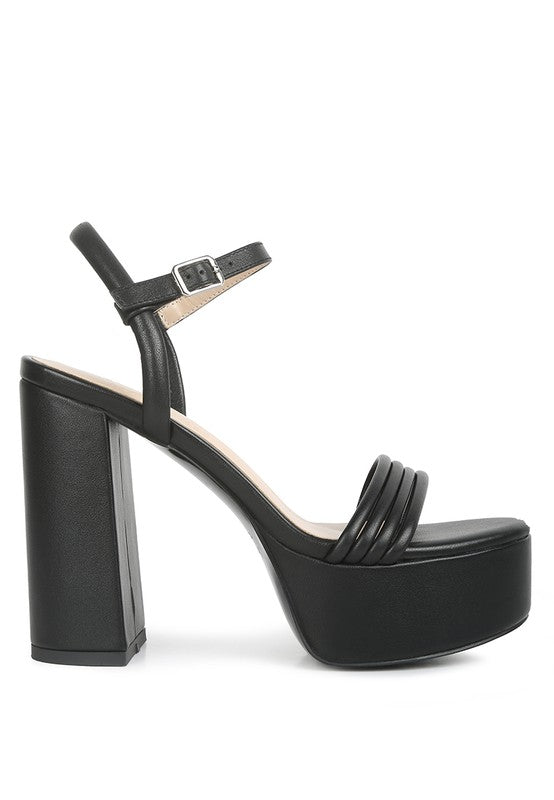 Cruella Block Heel Platform Sandals by Rag Company | Fleurcouture