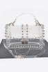 Crystal Accent Clear Crossbody Swing Bag CLEAR/SILVER O/S by Artini Accessories | Fleurcouture