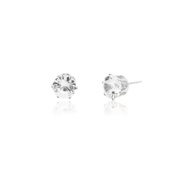 CUBIC ZIRCONIA CLASSIC STUD EARRINGS SVCL Os by Bella Chic | Fleurcouture